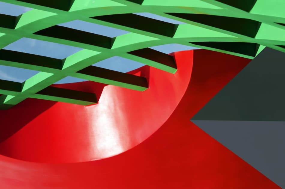 Bold Geometric Architecture by Linda Wride — canvas wall art