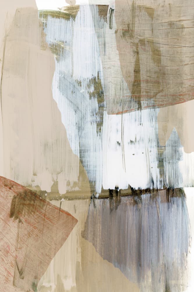 Muted Abstract Layers by cartissi — canvas wall art