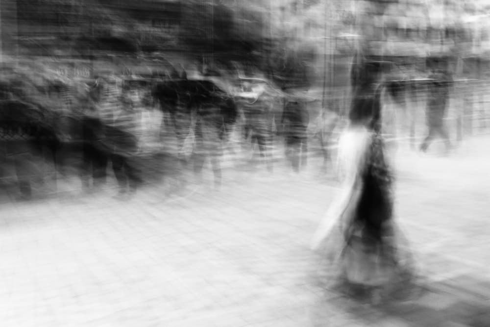 Blurred City Motion by Swen MUN — canvas wall art