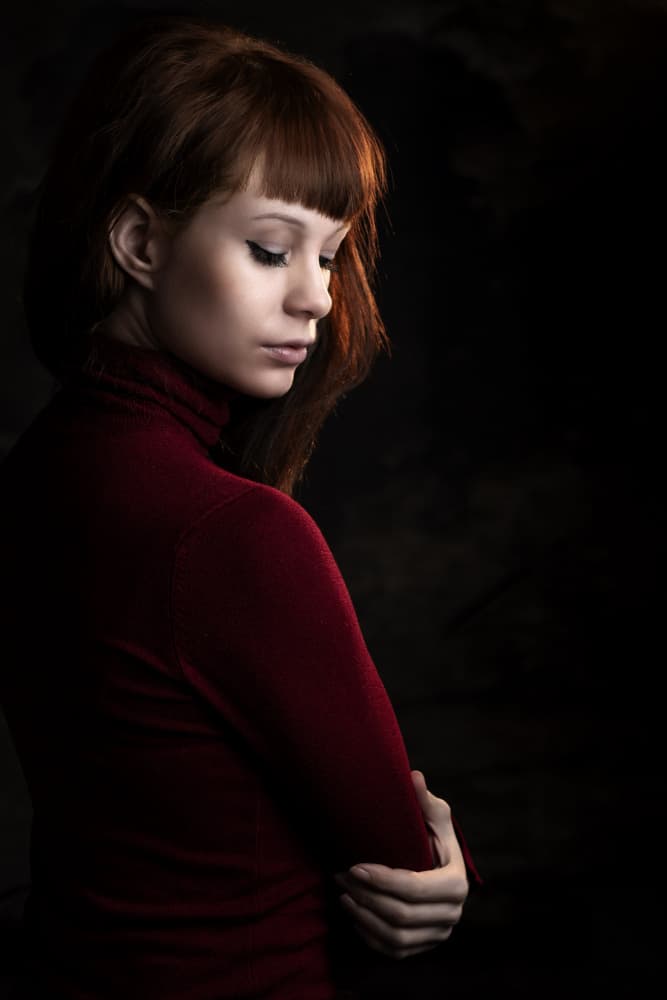 Thoughtful Redhead Portrait by Jan Slotboom — canvas wall art