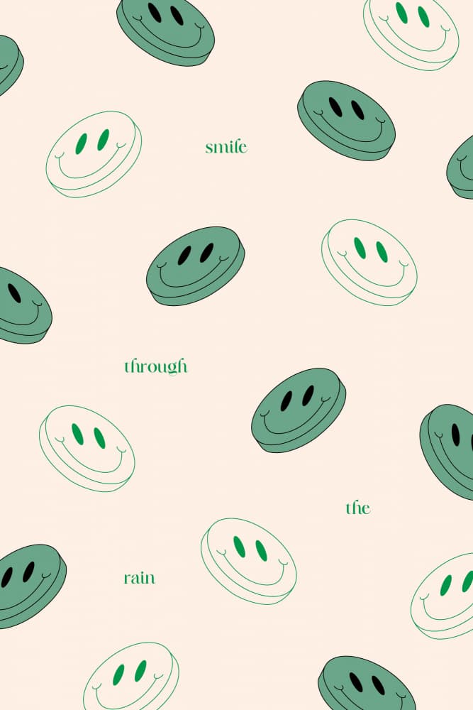 Smile Through The Rain by Nazma Khokhar — canvas wall art