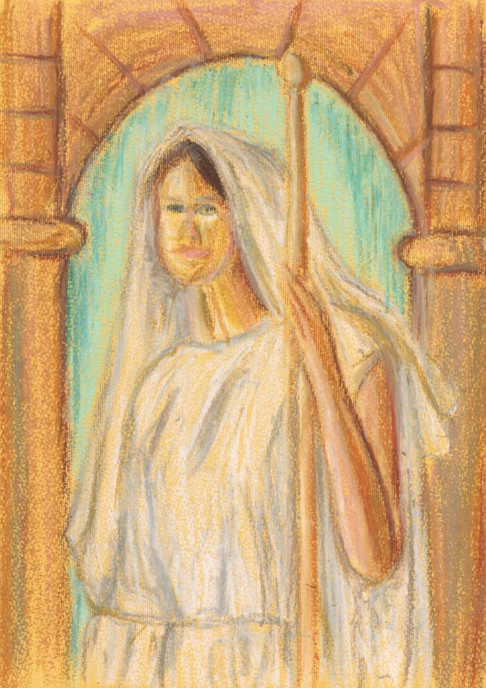 Ancient Veiled Woman by Kulik — canvas wall art
