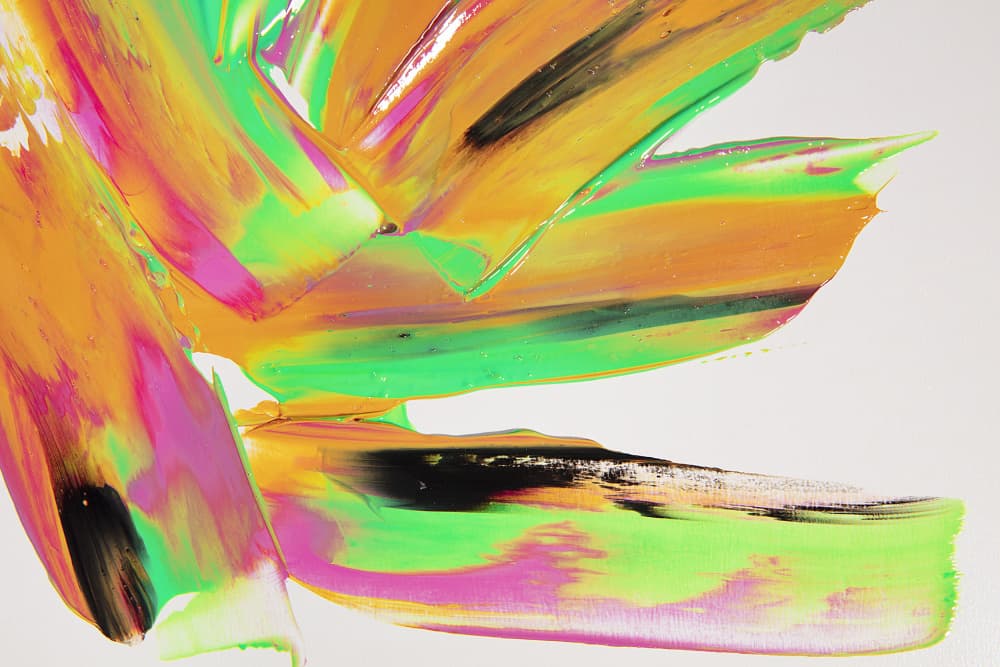 Vibrant Abstract Strokes by Julia Ramiro — canvas wall art
