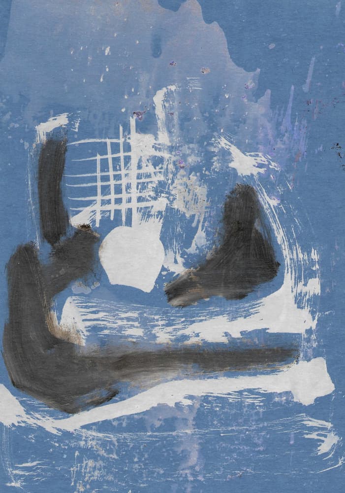 Serene Blue Abstraction by Santhosh ch — canvas wall art