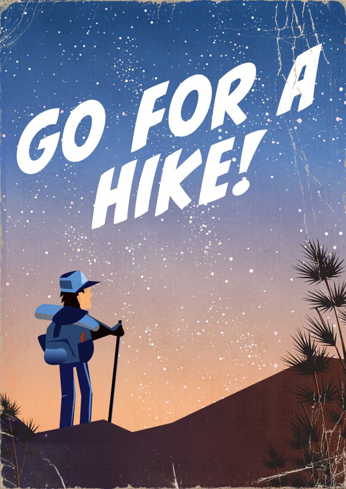 Go For A Hike by Nicholas — canvas wall art