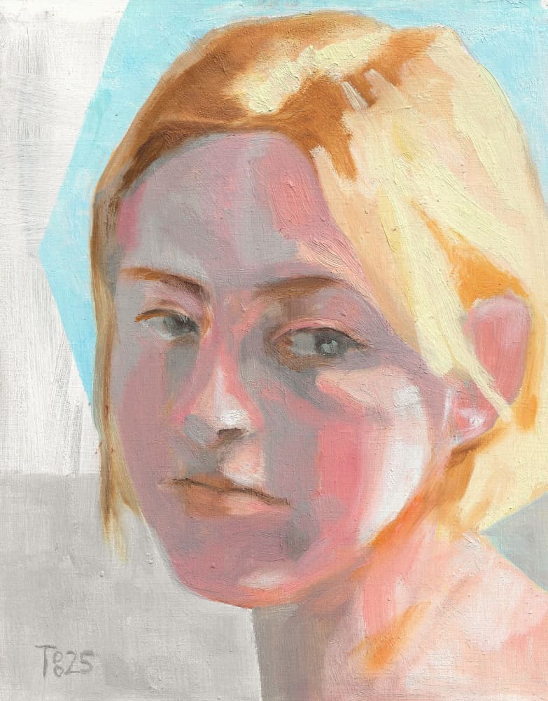 Blonde Woman Portrait by Tore Bahnson — canvas wall art