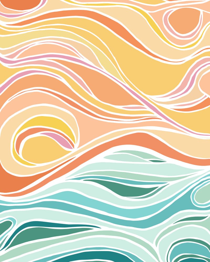 Sea and Sky by Kristian Gallagher — canvas wall art
