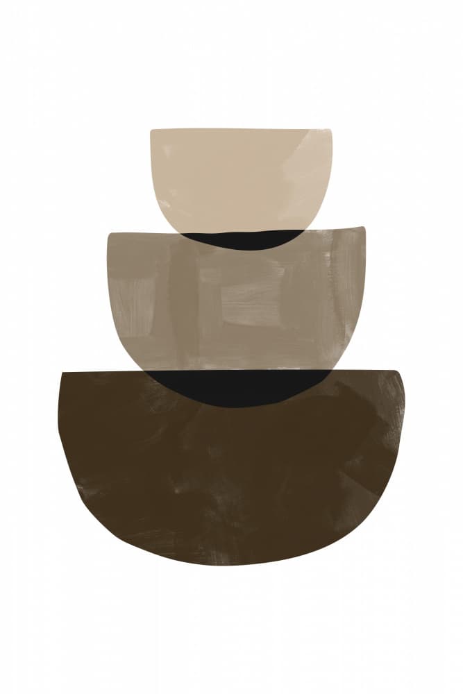 Stacked Earthy Forms by Melloi Art Prints — canvas wall art