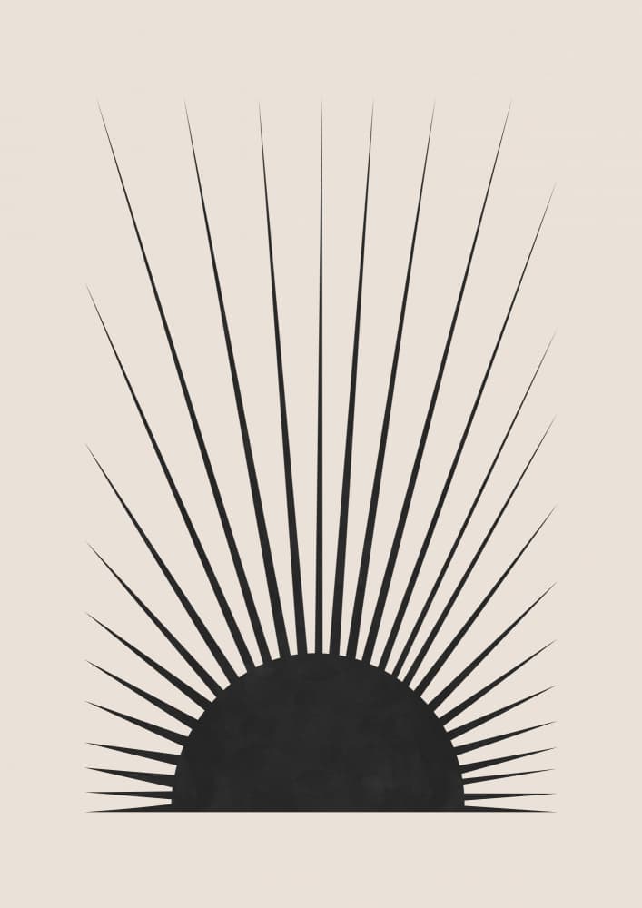 Minimal Sun Rise by Orara Studio — canvas wall art