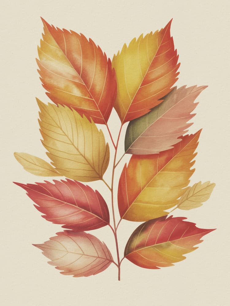 Golden Autumn Leaves by Andreas Magnusson — canvas wall art