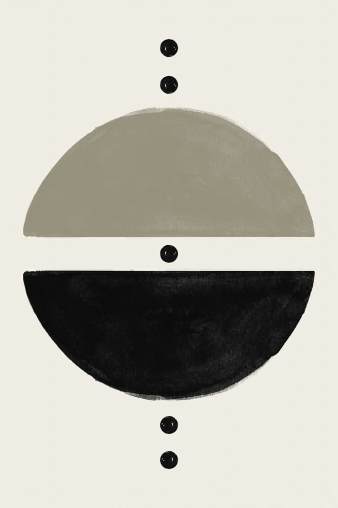 Abstract Geometric Balance by Ema Paraschiv — canvas wall art