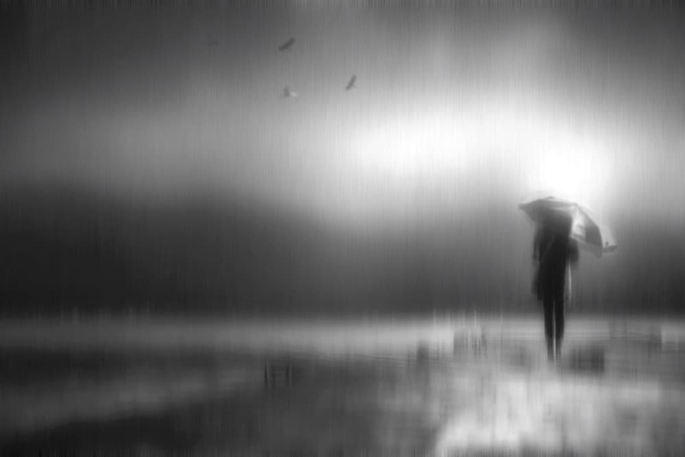 Rainy Day Solitude by Teruhiko Tsuchida — canvas wall art