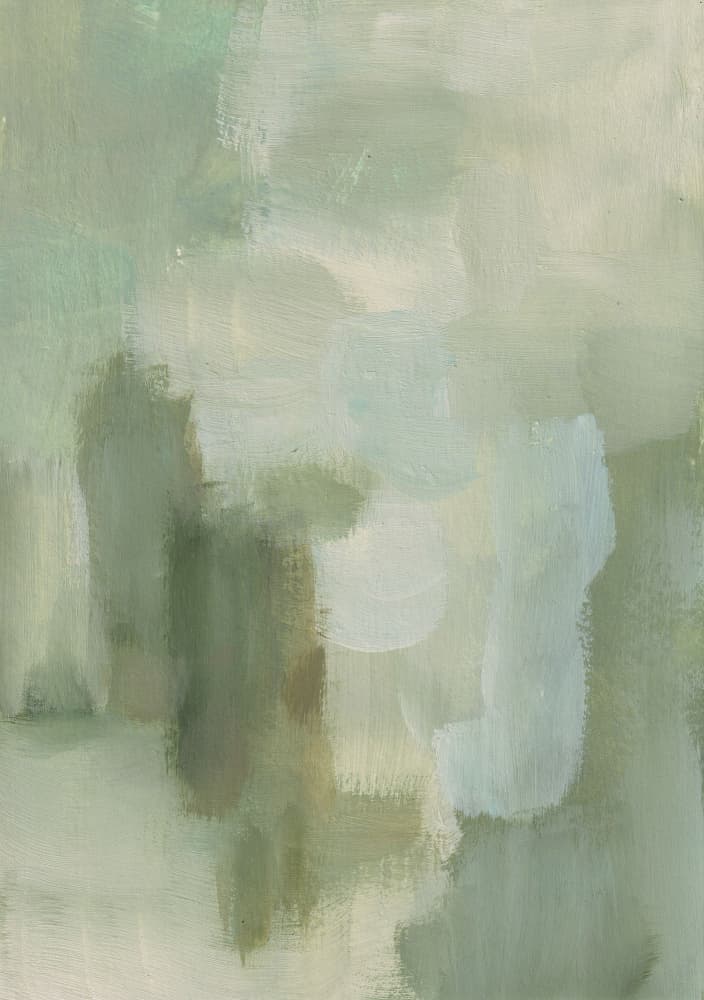 Soft Sage Abstract by Soniya Vijayakumar — canvas wall art