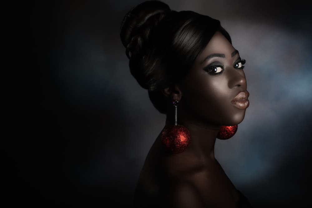 Striking Beauty Red Earrings by Peppe Tambè — canvas wall art