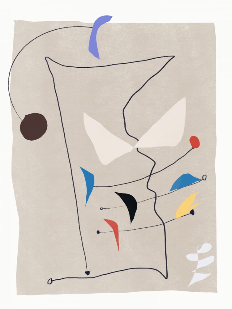 Dynamic Abstract Forms by Little Dean — canvas wall art