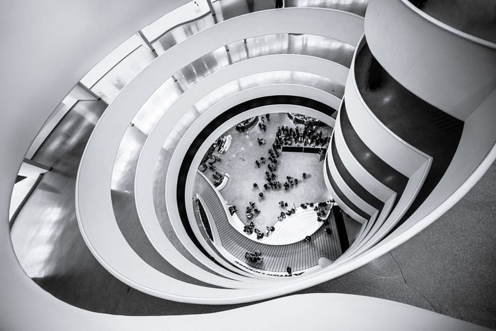 Modern Museum Spiral by Marco Tagliarino — canvas wall art
