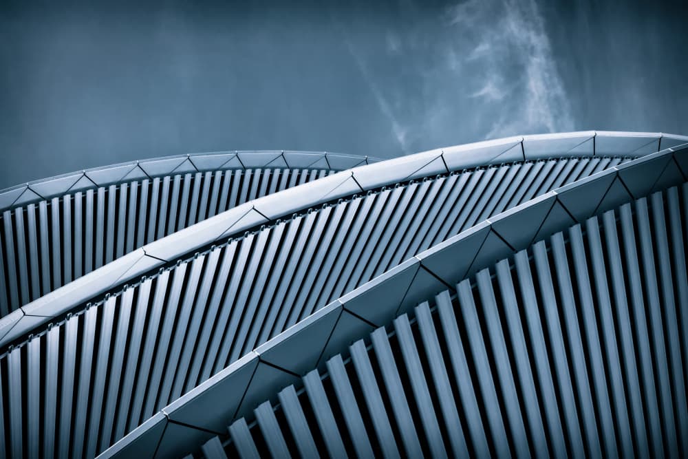 Sleek Architectural Curves by Roland Weber — canvas wall art