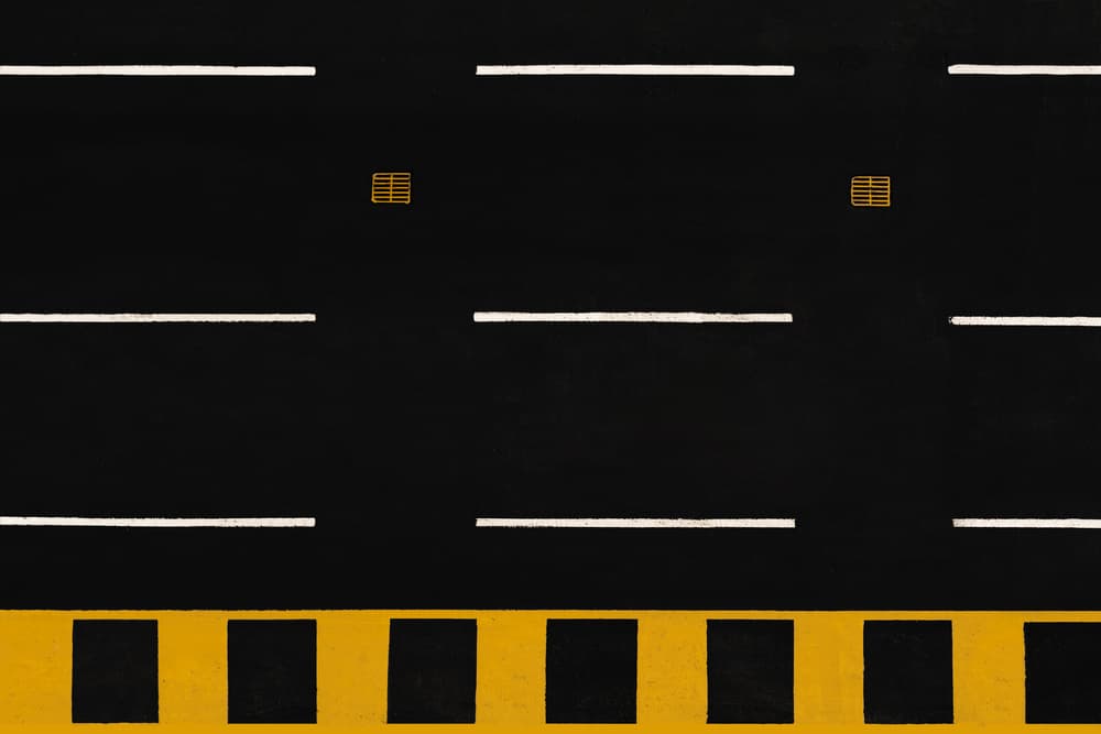 Urban Road Grid by Rolf Endermann — canvas wall art