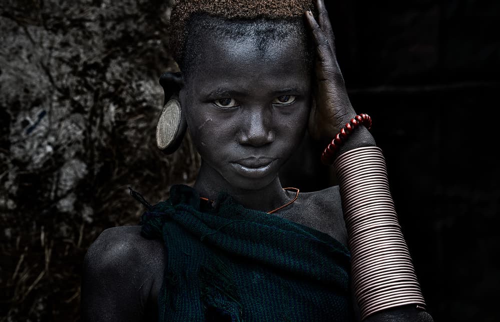 Youthful Tribal Gaze by Joxe Inazio Kuesta Garmendia — canvas wall art