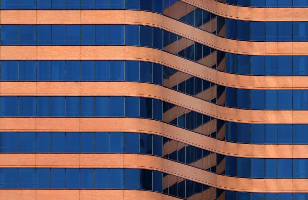 Modern Building Waves by Hans-Wolfgang Hawerkamp — canvas wall art