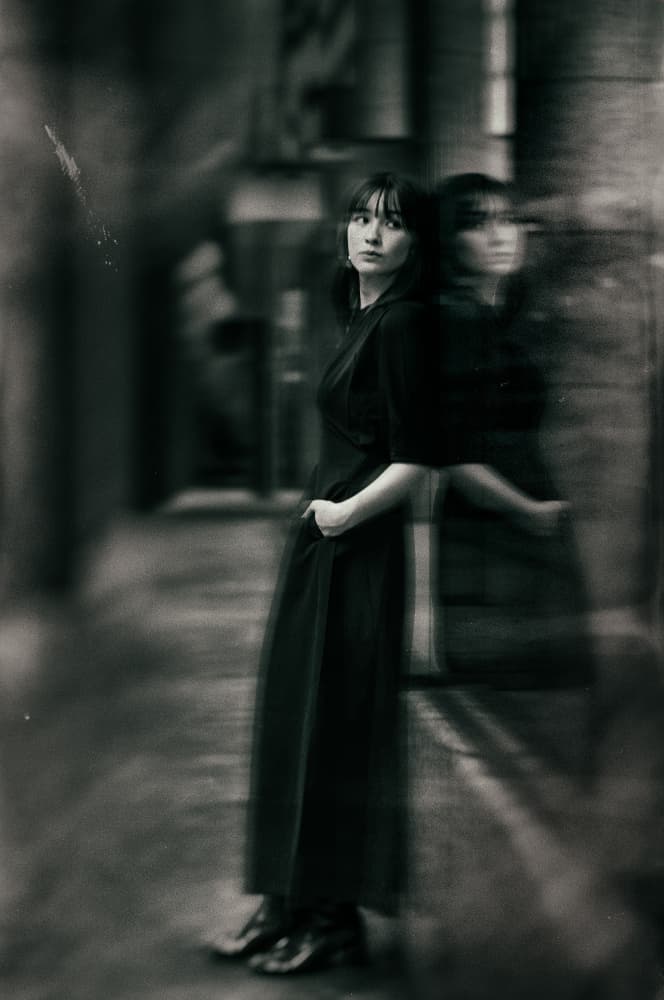 Mysterious Alley Woman by Yuzo Fujii — canvas wall art