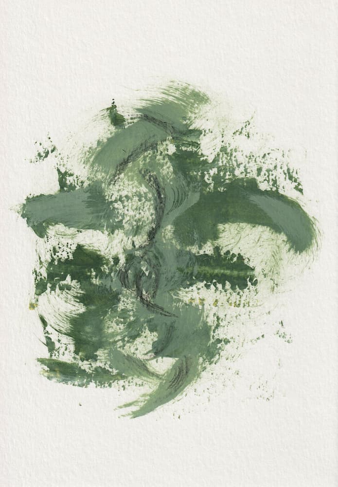 Green Abstract Swirl by Soniya Vijayakumar — canvas wall art