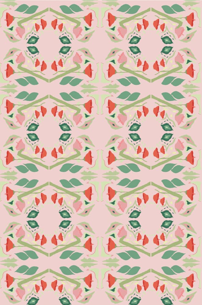 Blush Bloom Pattern by Breanna Megan Studio — canvas wall art
