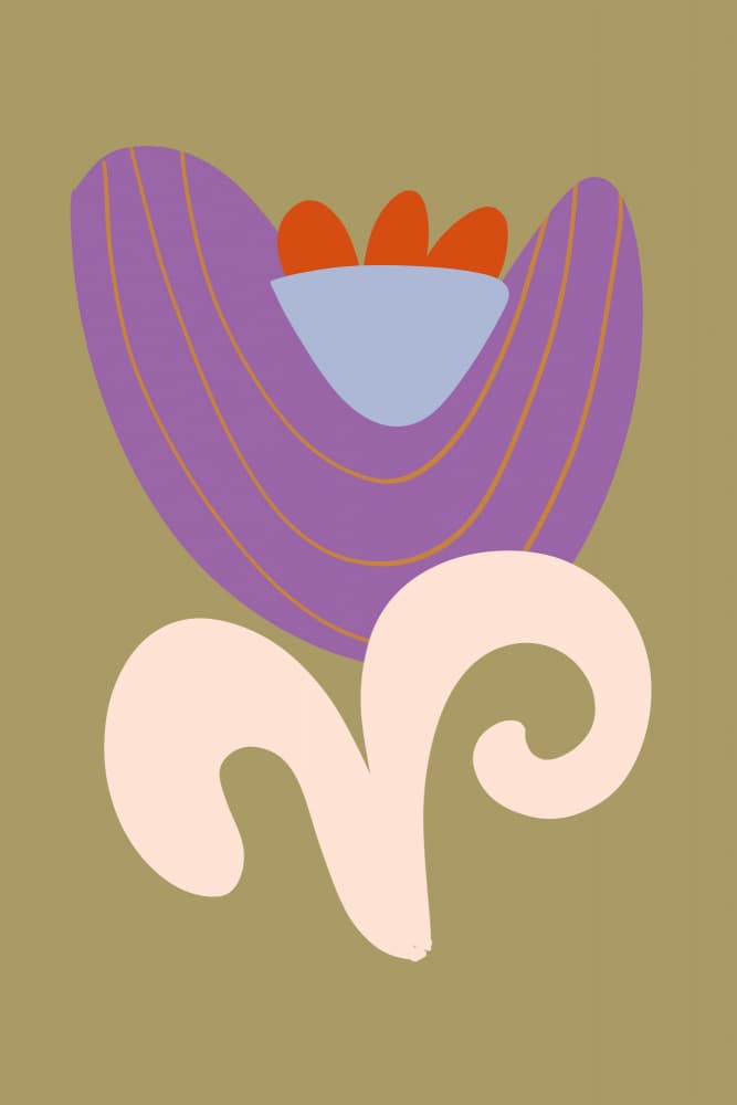 Aries Abstract Floral by Studio Memb — canvas wall art
