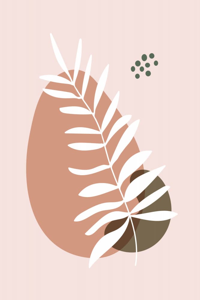 Earthy Pink Botanical by Dina Dankers — canvas wall art