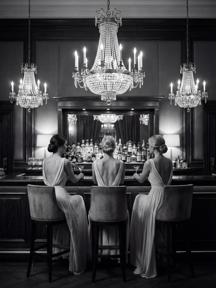 Elegant Bar Scene by Andreas Magnusson — canvas wall art
