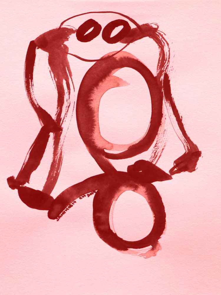 Joyful Abstract Person by Santhosh ch — canvas wall art