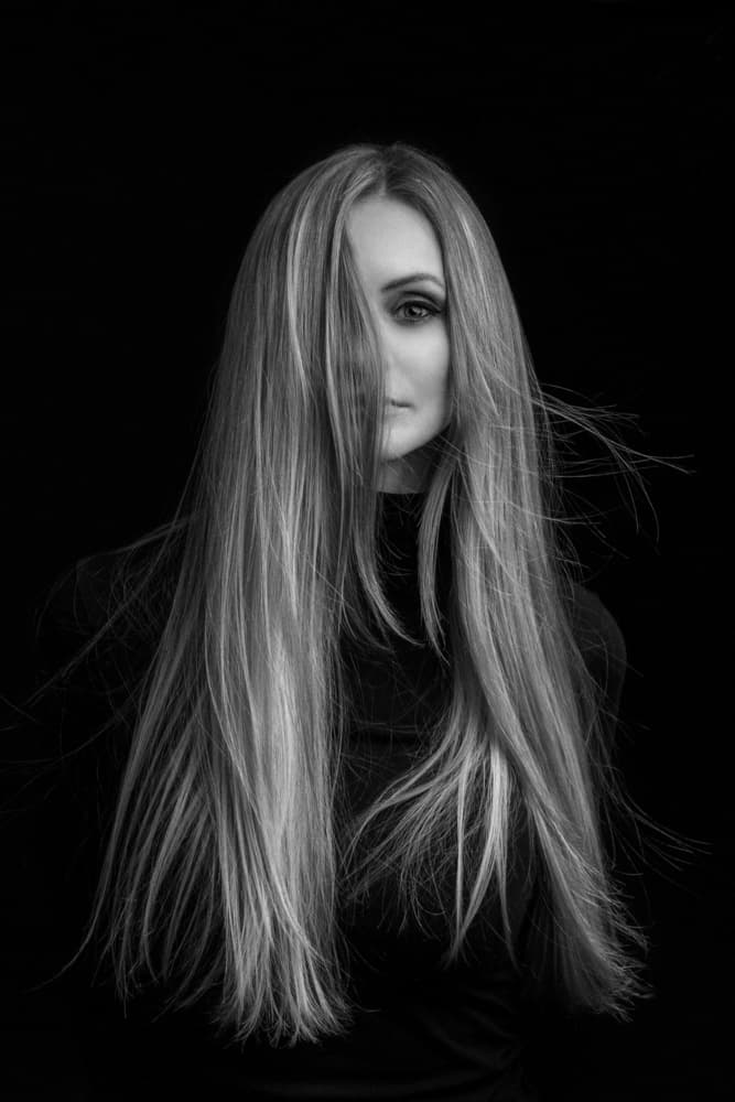 Mysterious Woman Portrait by Sergey Khalemsky — canvas wall art