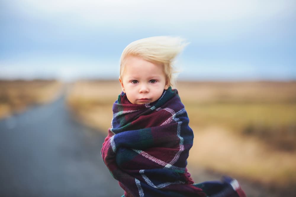 Windswept Child Journey by Tatyana Tomsickova — canvas wall art