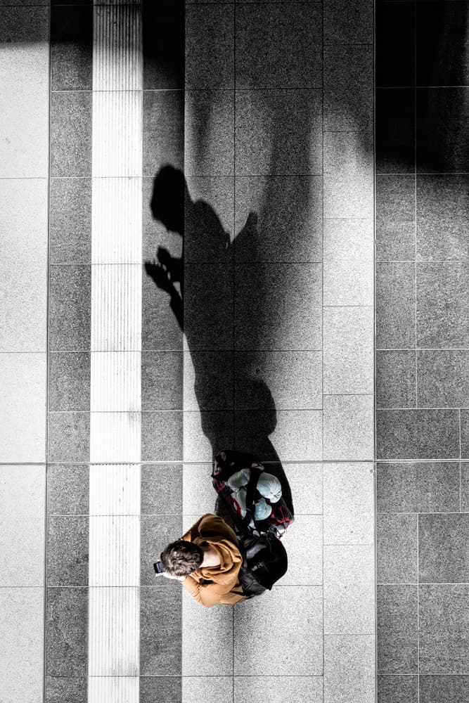 Long Shadow Walker by Peter Pfeiffer — canvas wall art