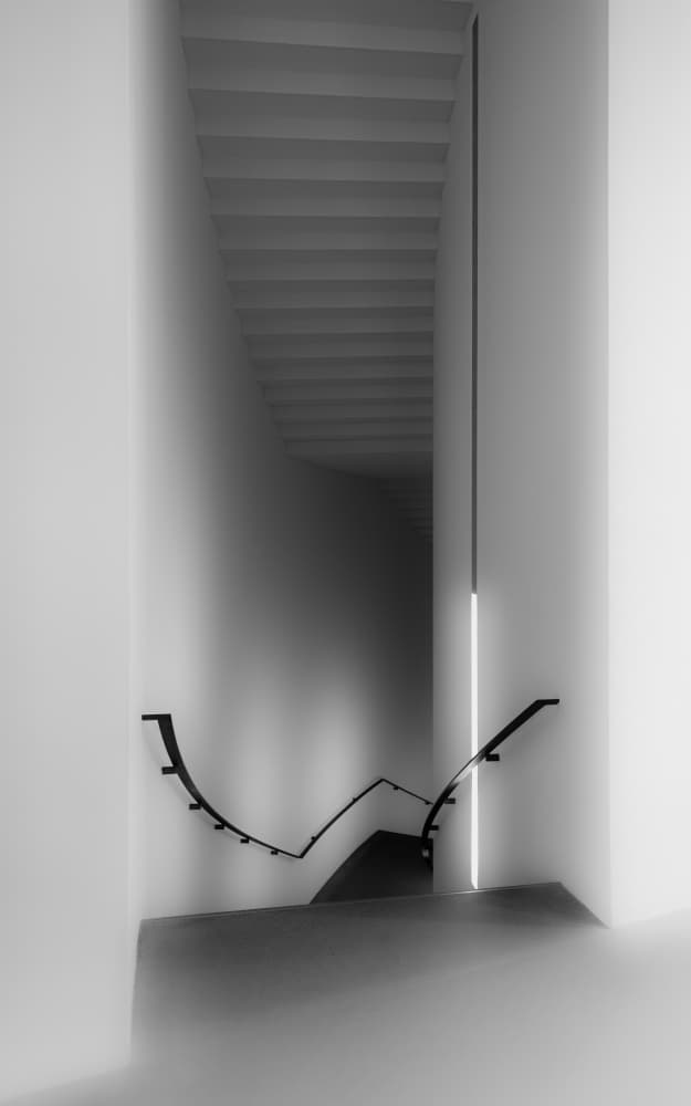Modern Staircase Light by Andy Dauer — canvas wall art