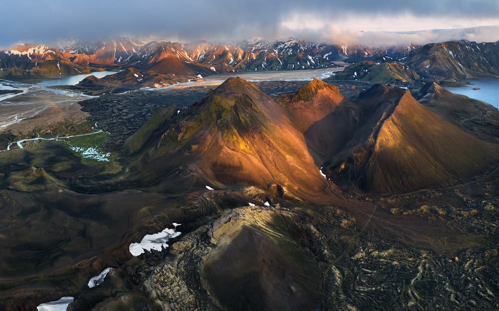 Volcanic Mountain Highlands by Daniel Gastager — canvas wall art
