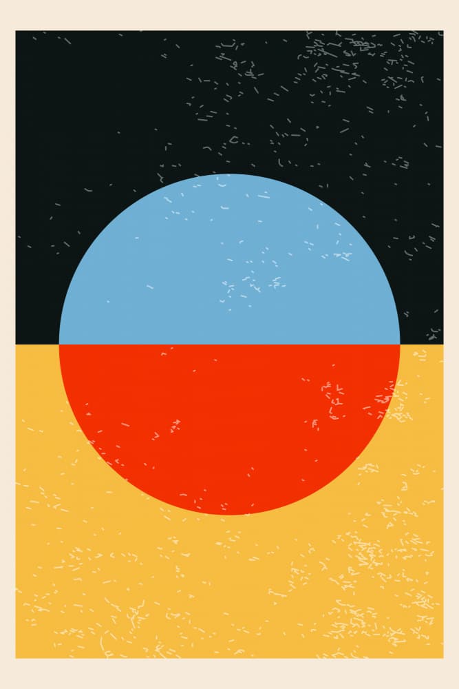 Retro Abstract Color Balance by jay stanley — canvas wall art