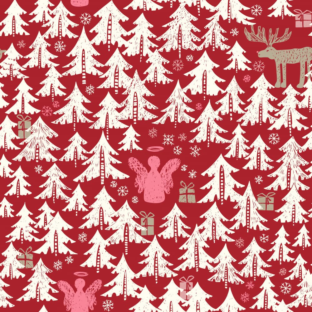 Festive Forest Delights by Annick — canvas wall art