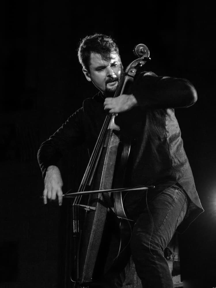 Intense Cello Performance by Leonid Yermoshkin — canvas wall art