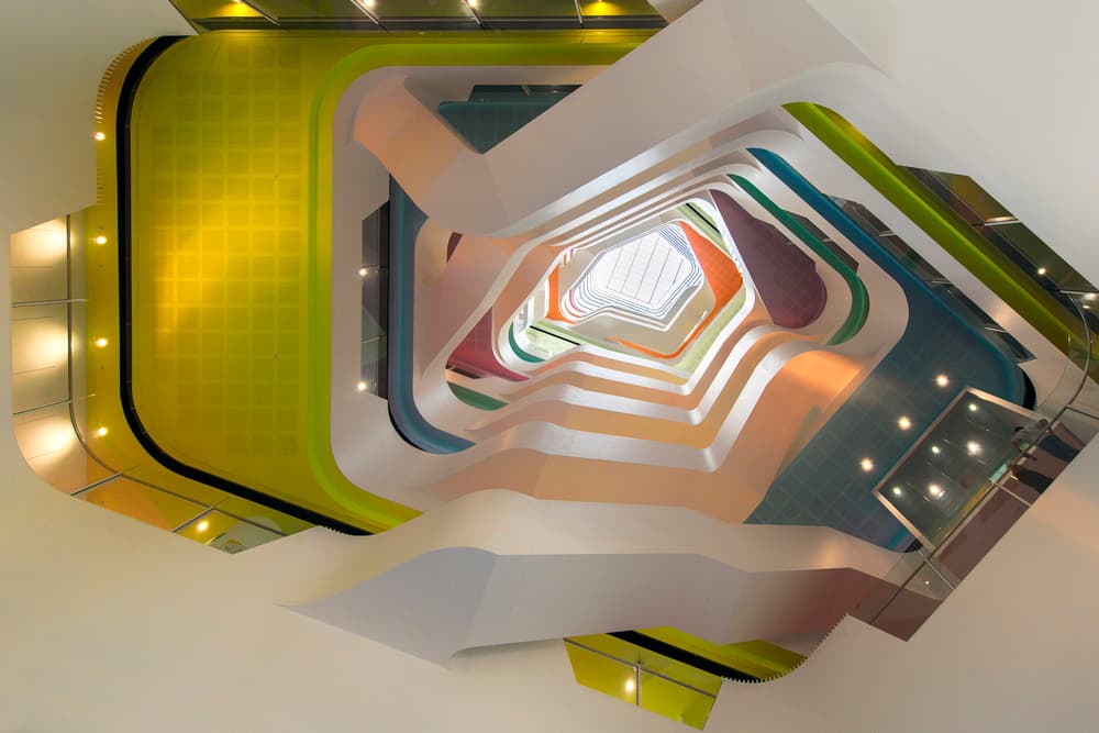 Vibrant Abstract Atrium by Gerard Jonkman — canvas wall art