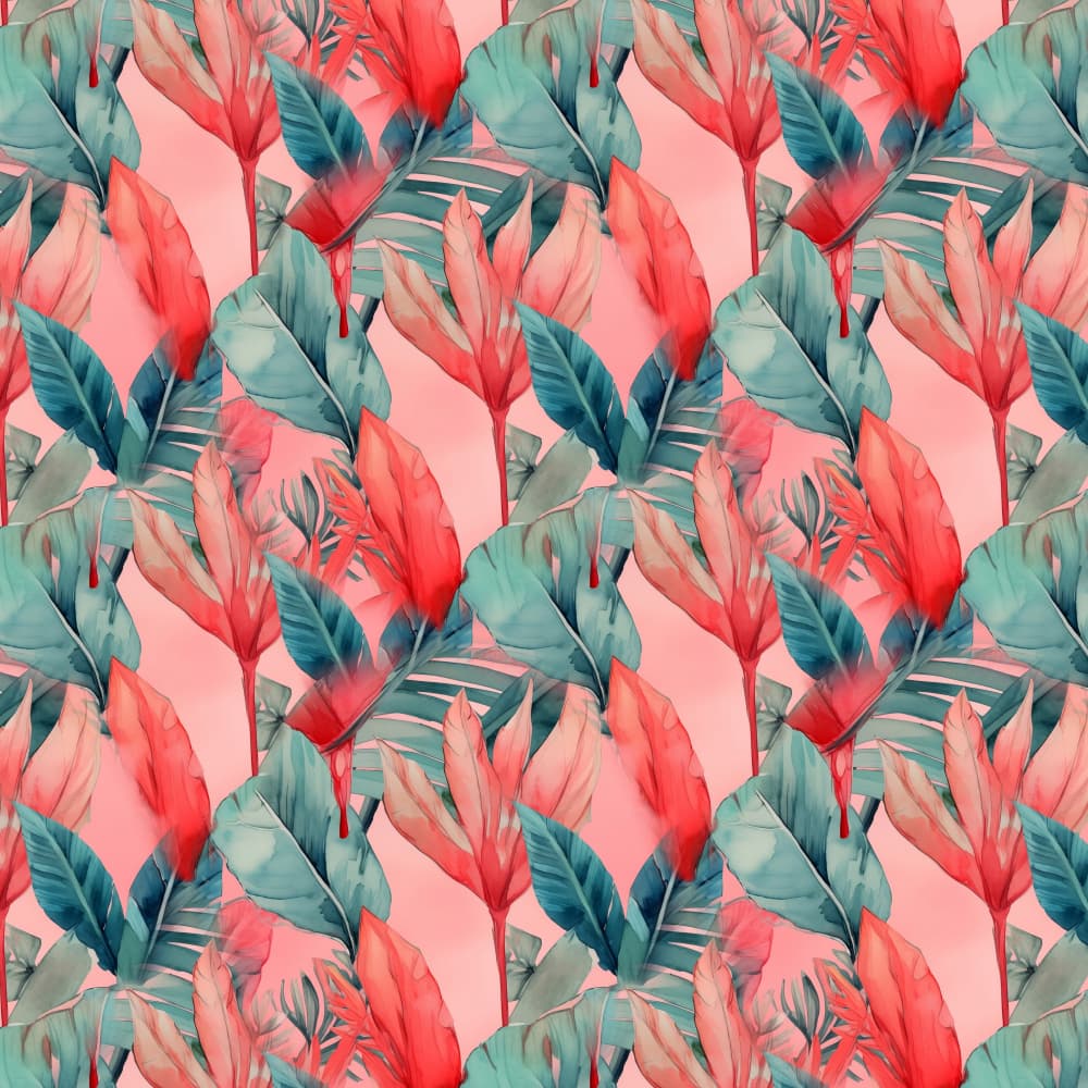 Pattern 11 botany leaves by Justyna Jaszke — canvas wall art