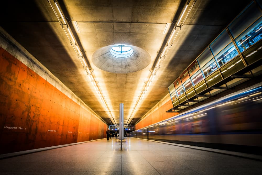 Modern Subway Motion by Christian Kurz — canvas wall art