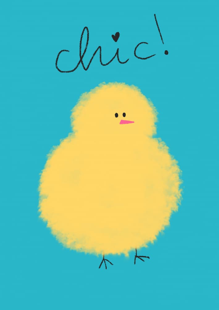 Chic Little Chick by Monika Gregulska — canvas wall art