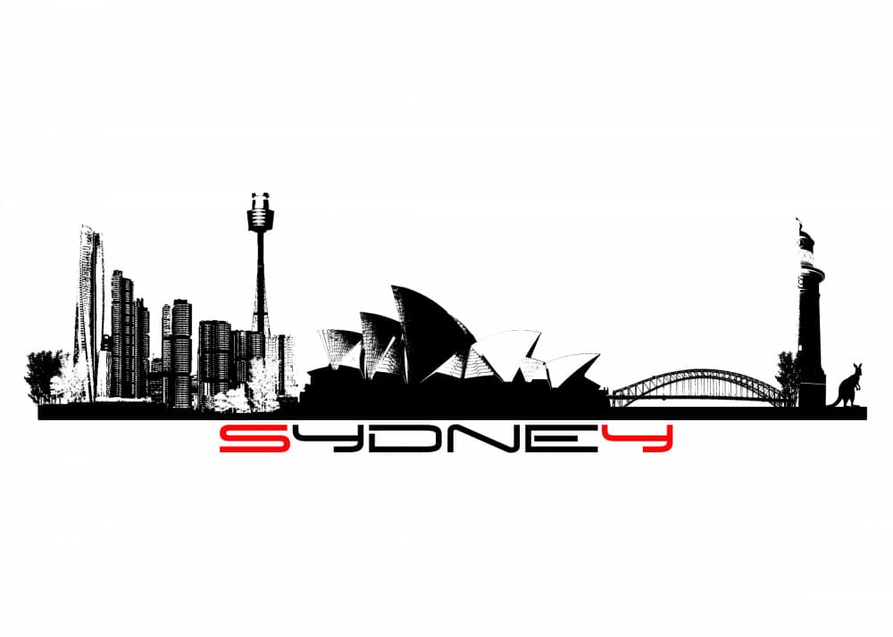 Iconic Sydney Landmarks by Justyna Jaszke — canvas wall art