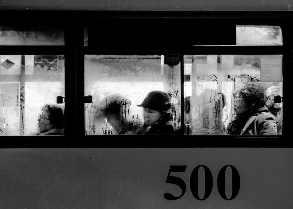 City Bus Passengers by HAN dong hee — canvas wall art