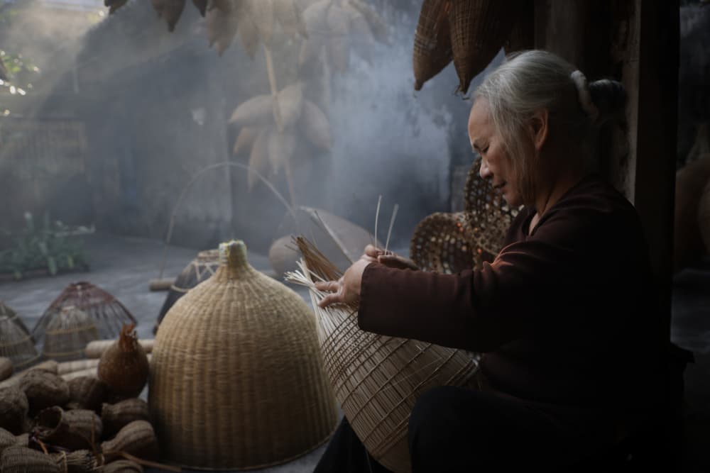 Artisan Weaving Baskets by Clas Gustafson PRO — canvas wall art