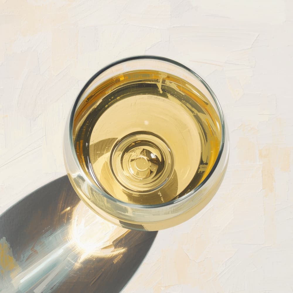 Golden Wine Reflection by Ohkimiko — canvas wall art