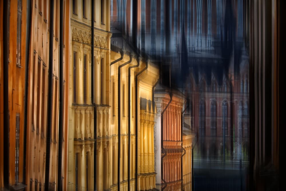 Urban Light Reflection by Hans-Wolfgang Hawerkamp — canvas wall art