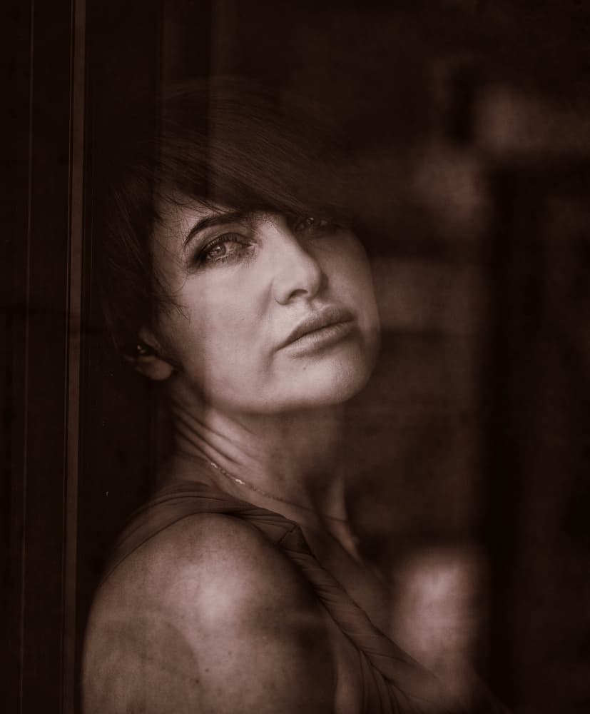 Contemplative Woman Portrait by Yuri Shepelev — canvas wall art