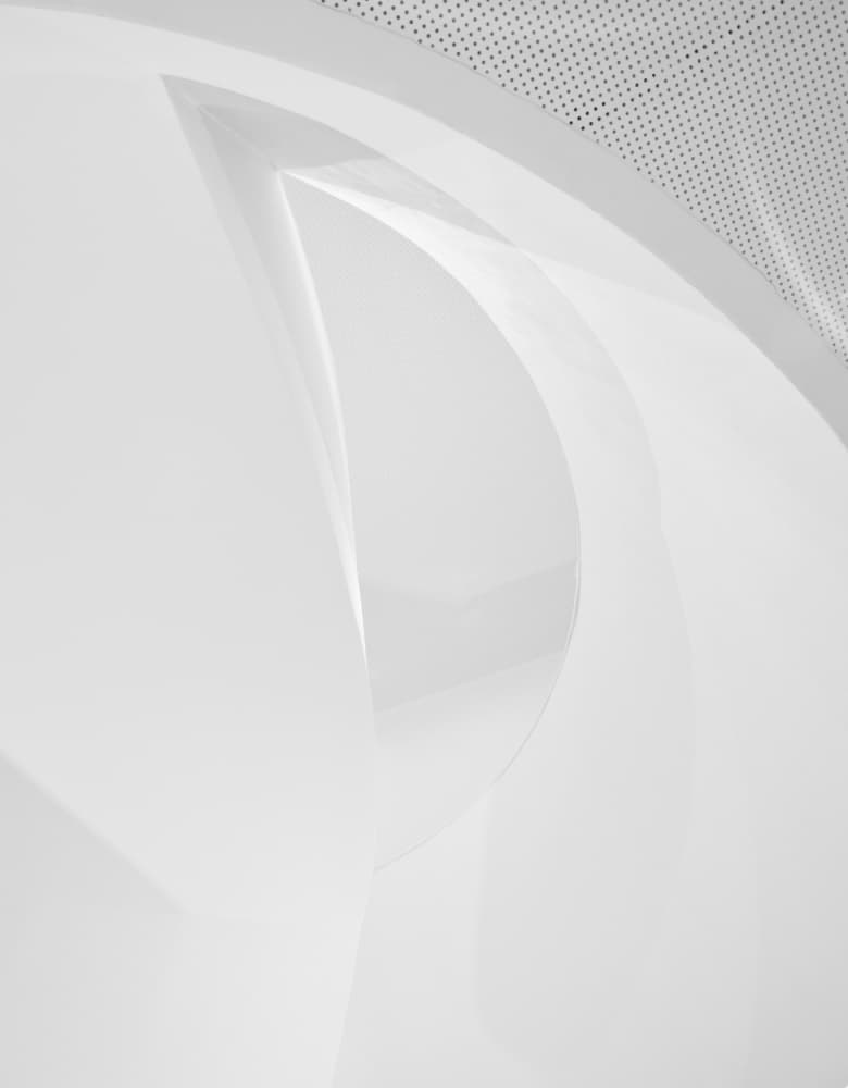 White Architectural Curves by Greetje van Son — canvas wall art